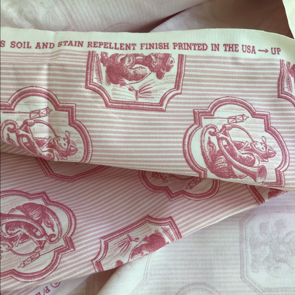 Pink Rabbit 🐇 & Monkey 🐒 Musician Home Fabric - Picture 7 of 8